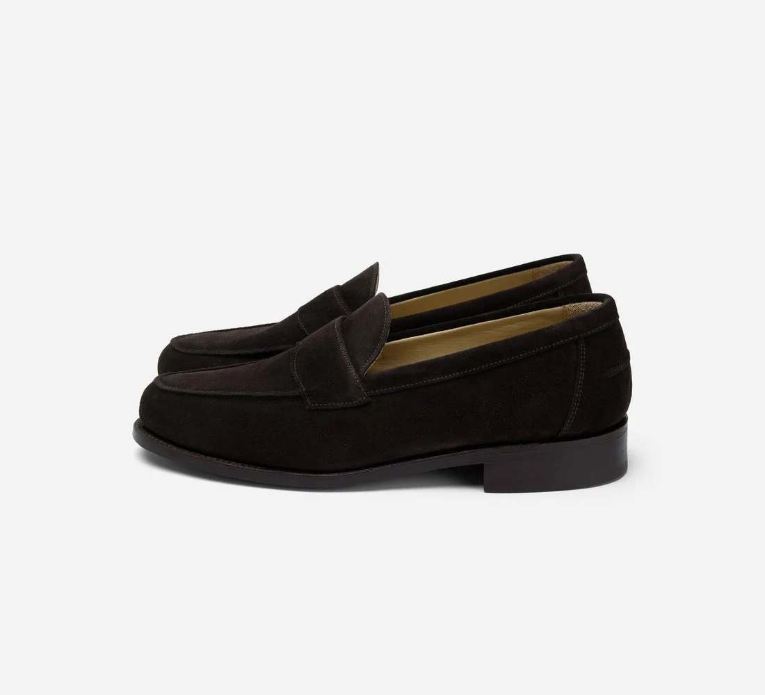 Saddle Loafer ~ Brown Calf Suede - 1