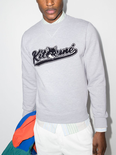 Maison Kitsuné varsity fox sweatshirt outlook