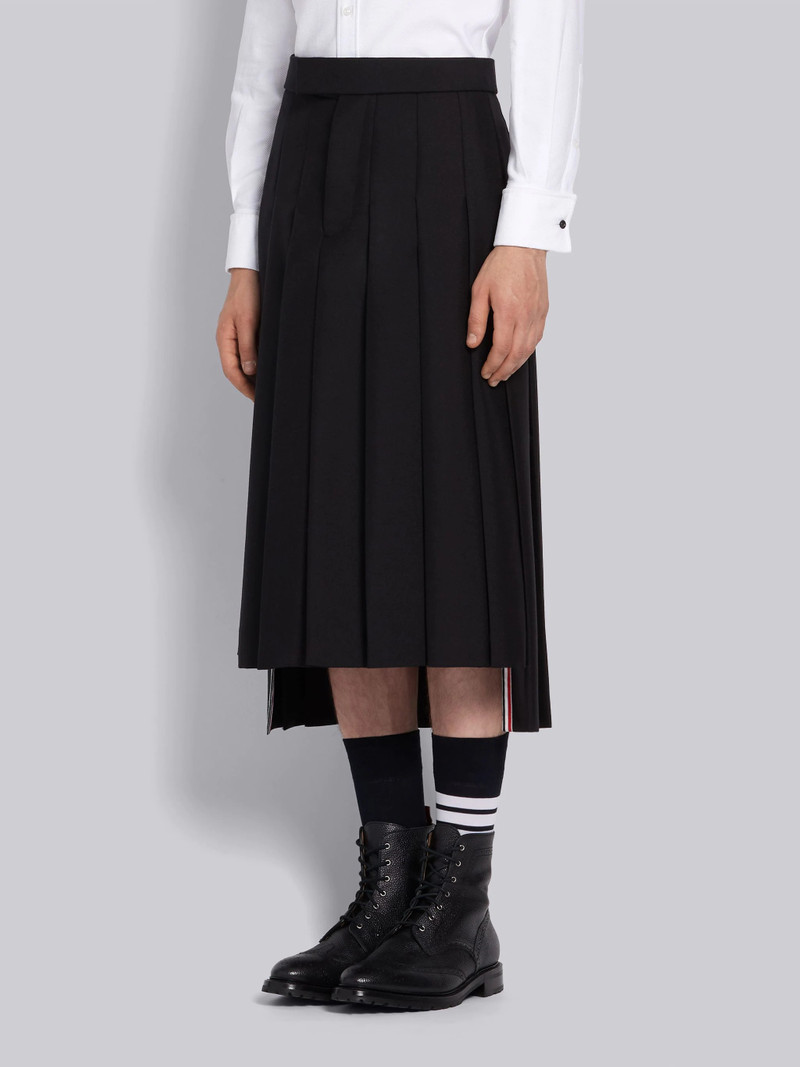 Thom Browne Black 3Ply Mohair Pleated Skirt outlook