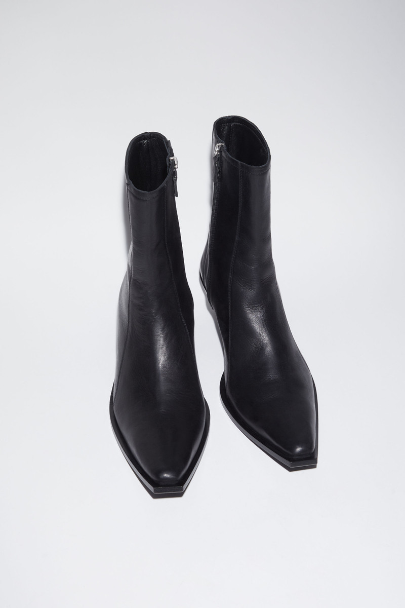 Leather ankle boots - Black 3
