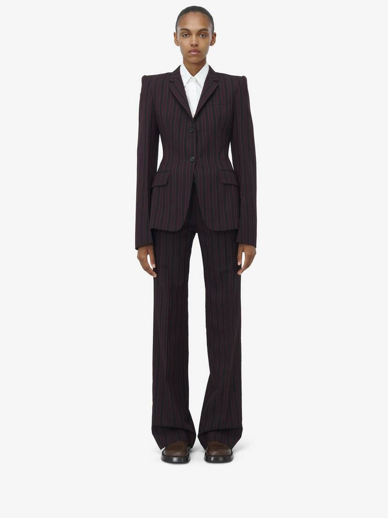 Pinstripe Single-breasted Jacket 3