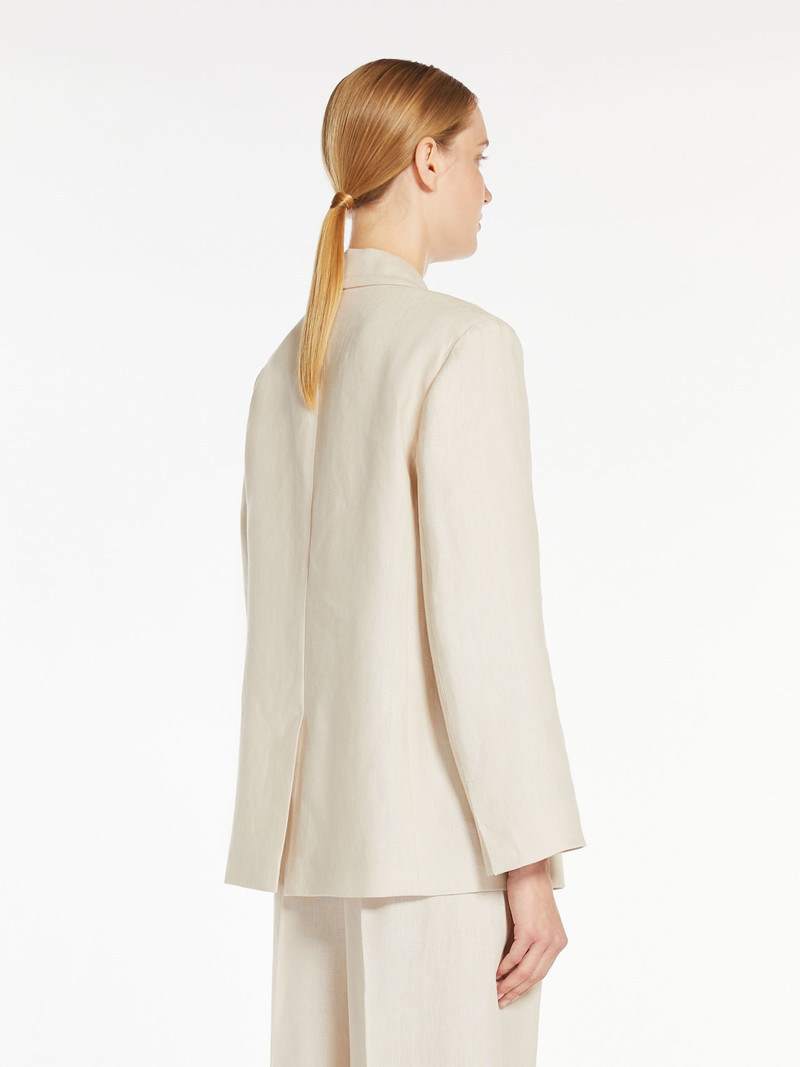 LAURA Double-breasted linen blazer 4