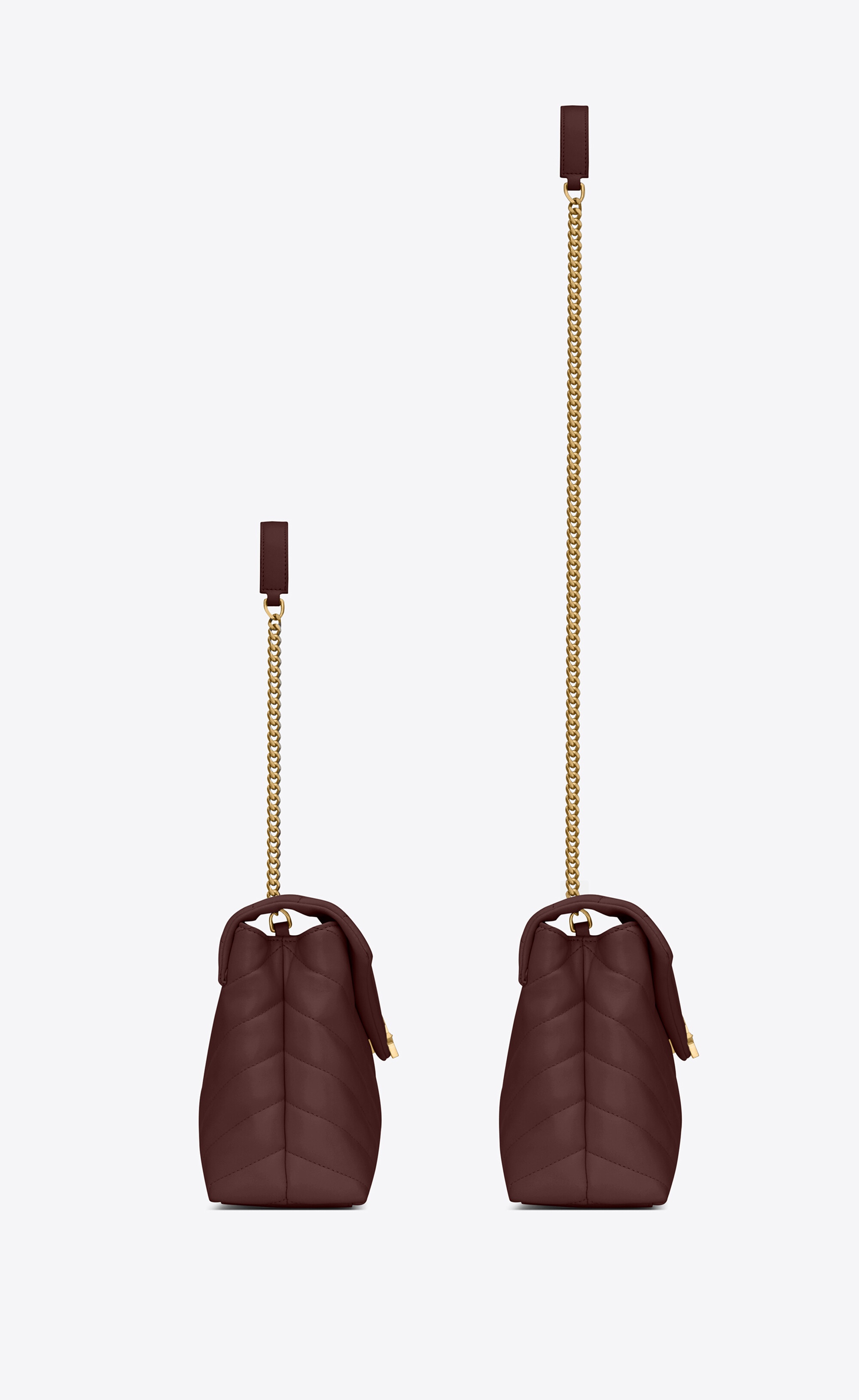 loulou small chain bag in matelassé "y" leather - 4