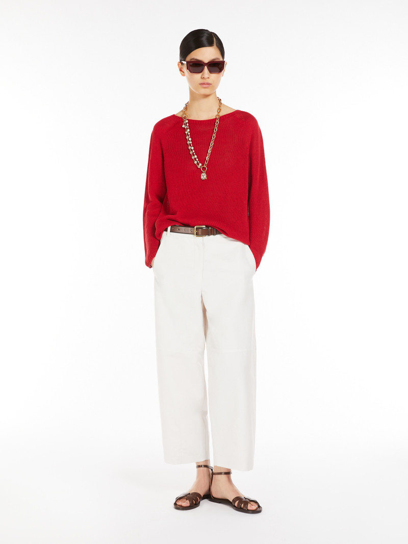 'S Max Mara GIOLINO Long-sleeved linen sweater outlook