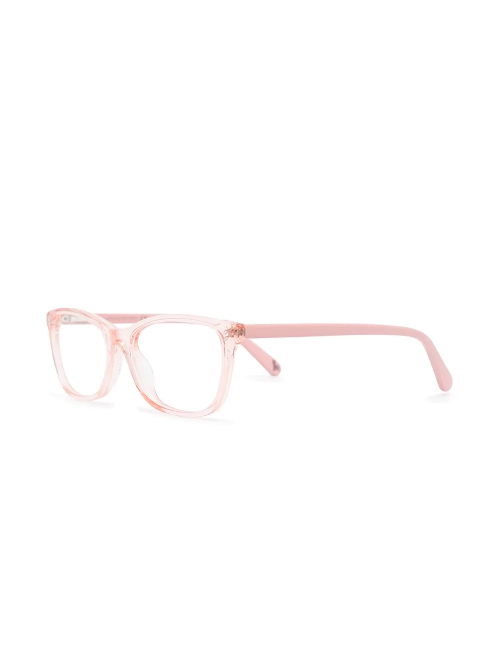 transparent rectangle frame glasses - 2