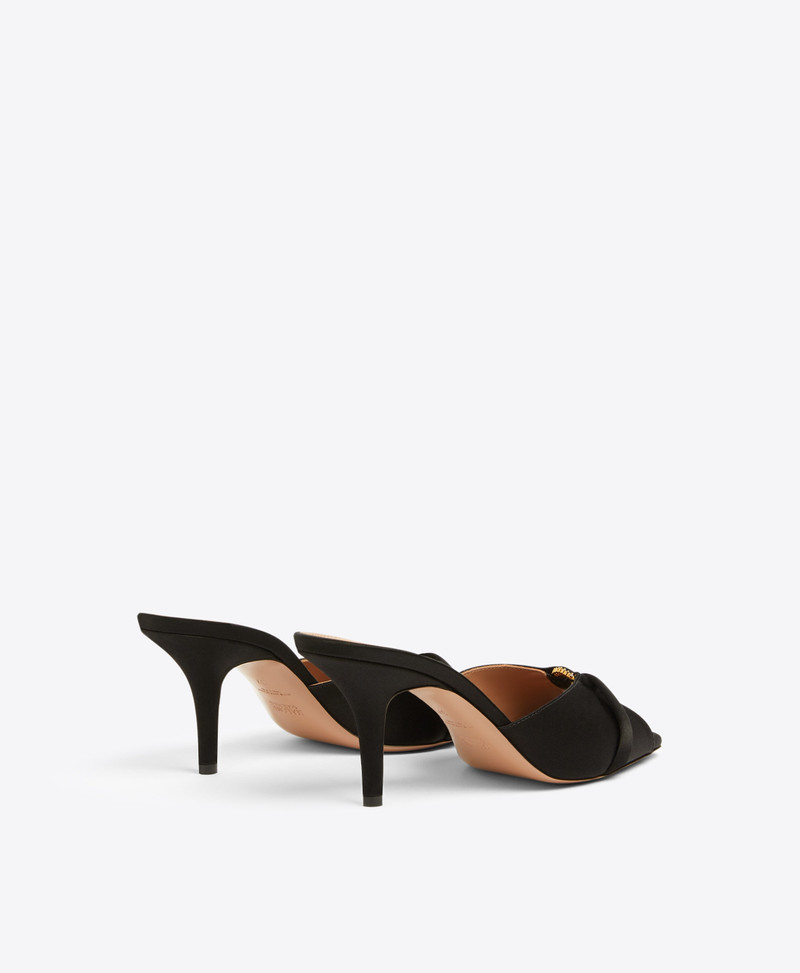 Patricia 70 Black Satin Sandals 3