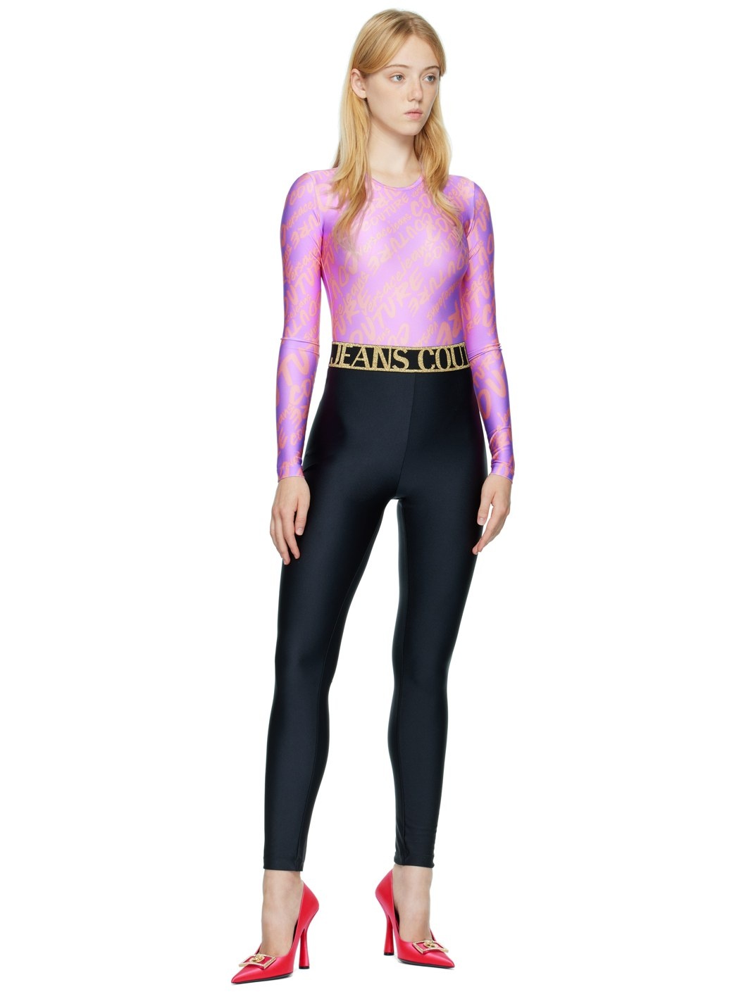 Purple Printed Bodysuit - 5