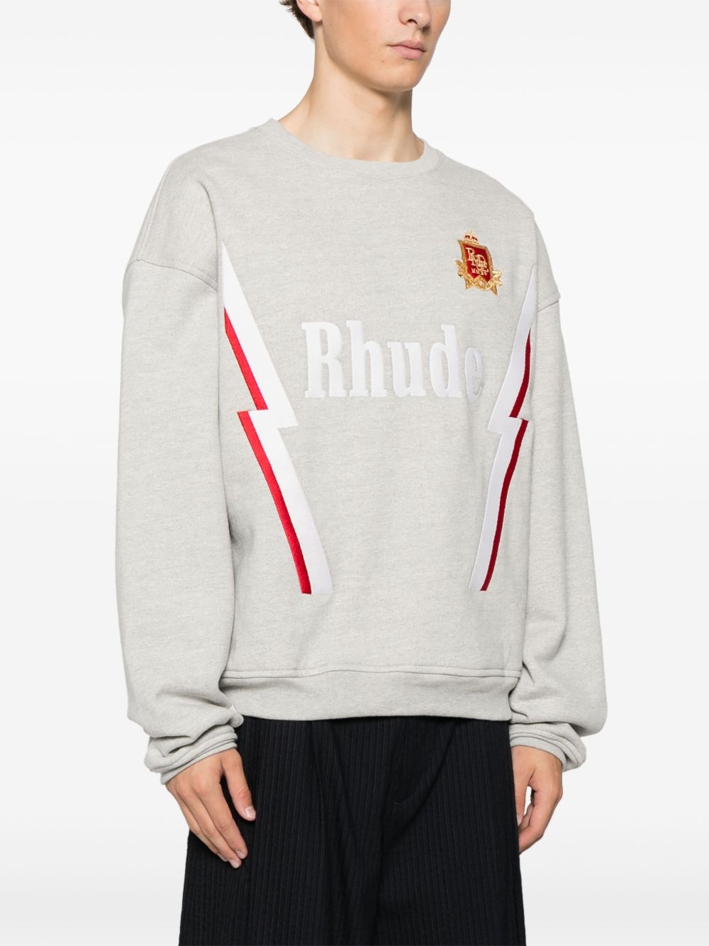 Lightning Crewneck Heather Grey "GREY" - 3