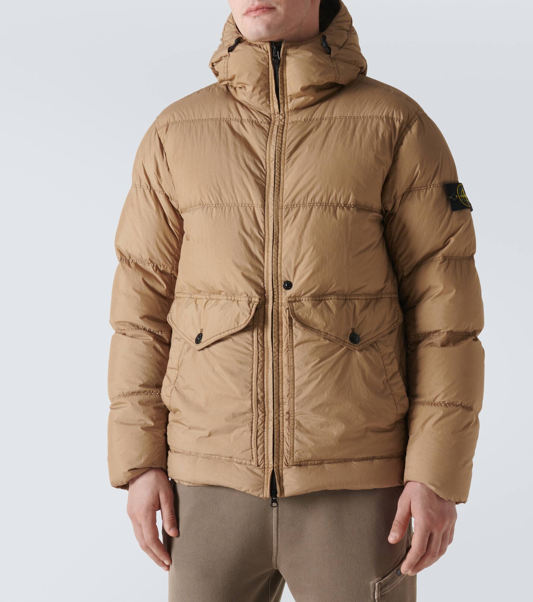 Compass quilted down jacket - 3