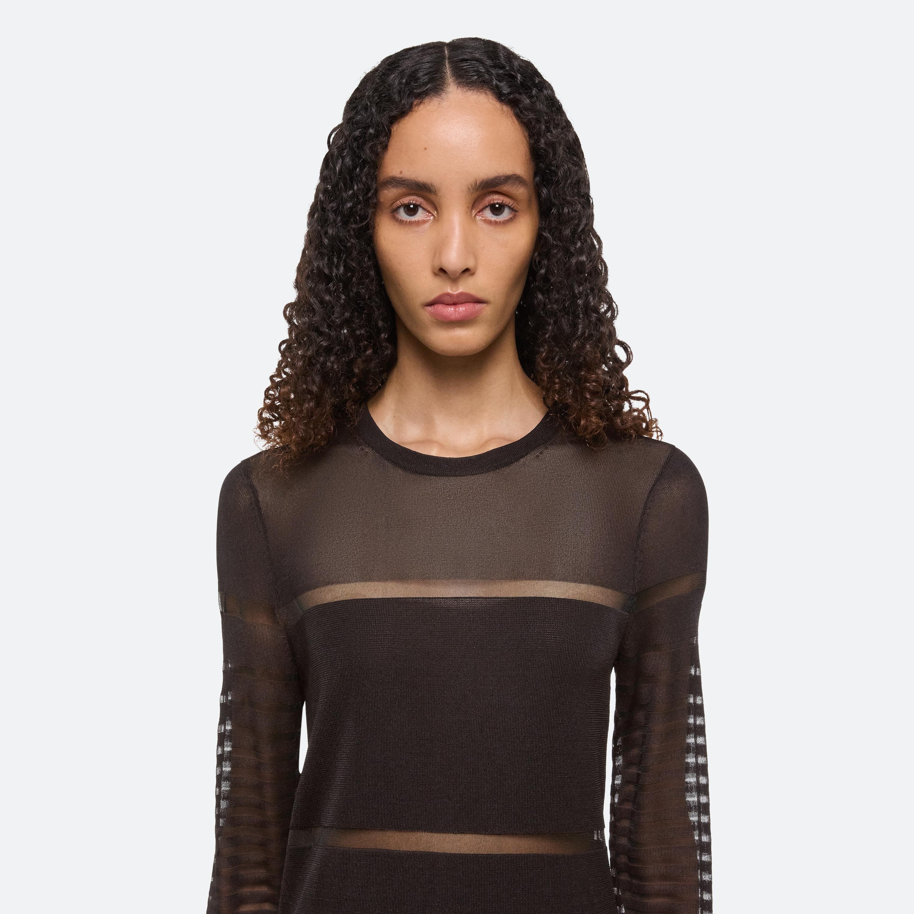 SHEER STRIPE TOP - 6