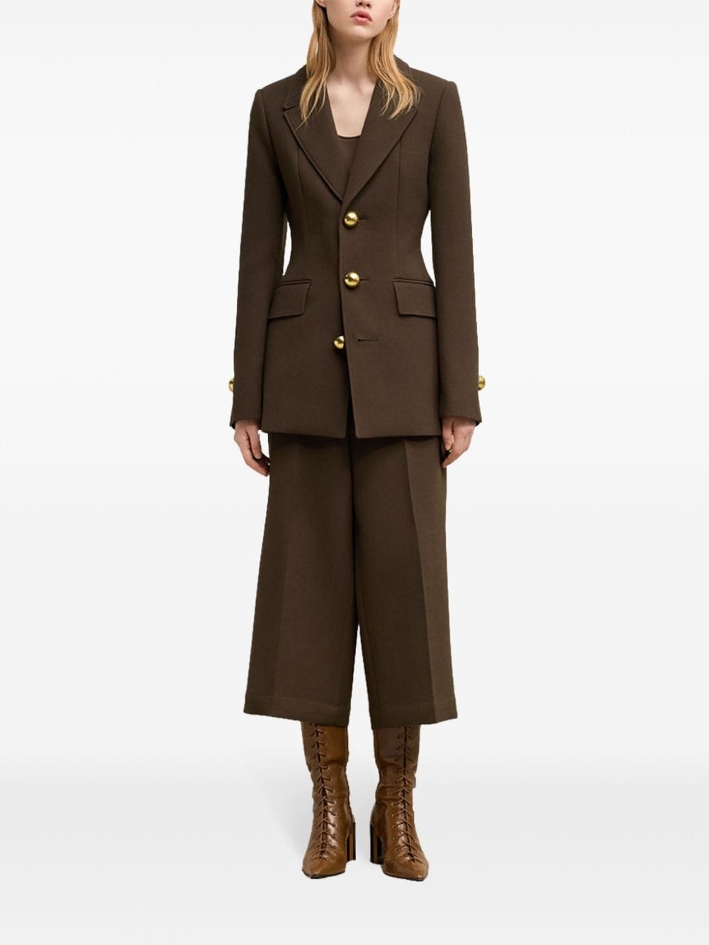 fitted buttoned jacket - 2