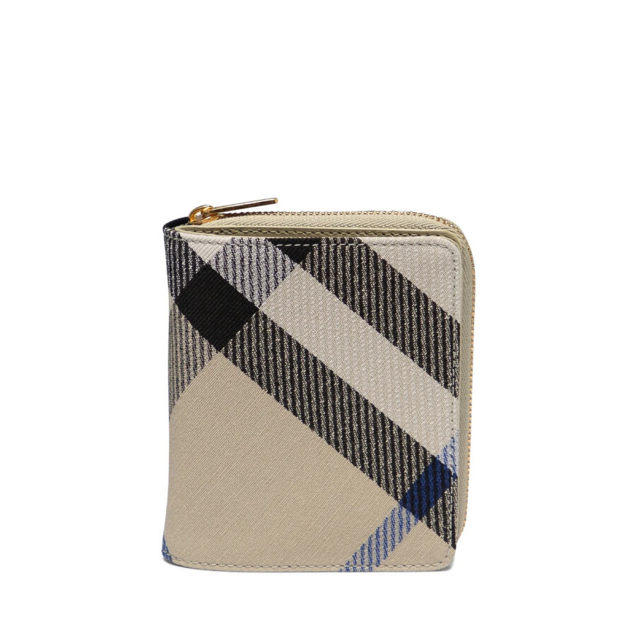 Burberry Check Zip Bifold Wallet - 1