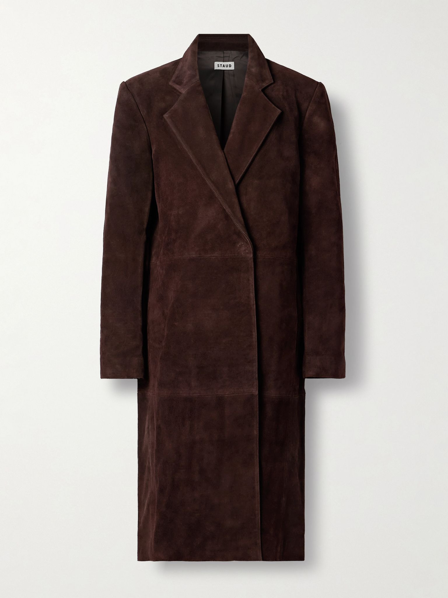 Sabine suede coat Dark brown - 1