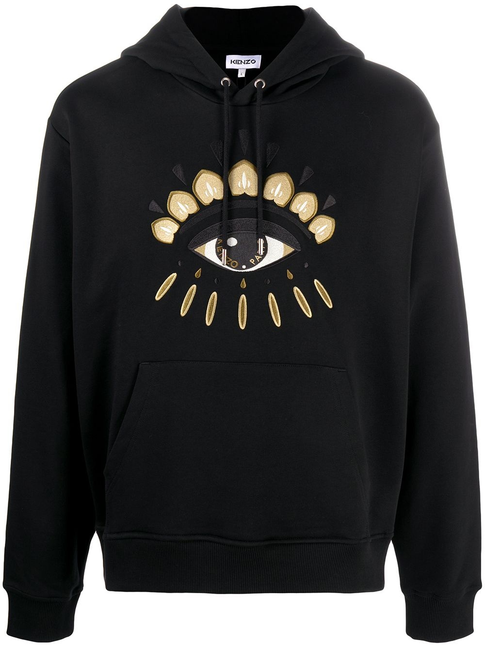 Eye print hoodie - 1