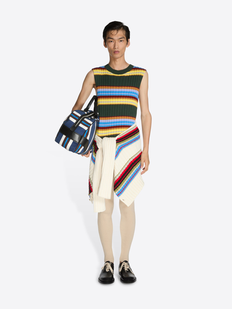 Dries Van Noten STRIPED SLEEVELESS SWEATER outlook