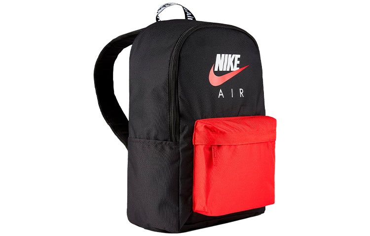 Nike Air Heritage Logo Backpack 'Black Red' CW9265-011 - 3