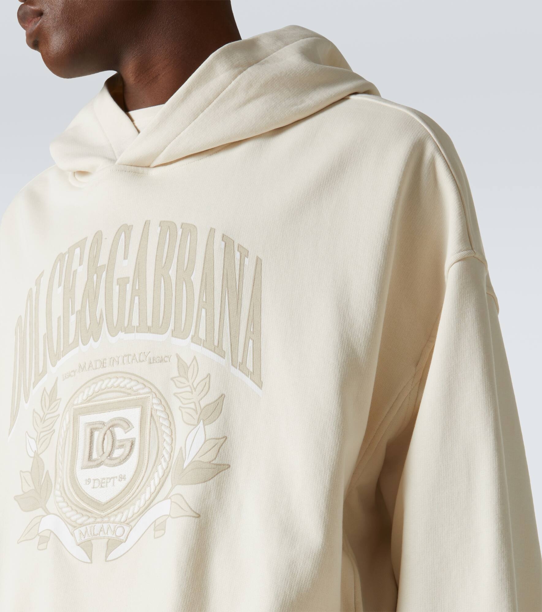 Embroidered cotton jersey hoodie - 5