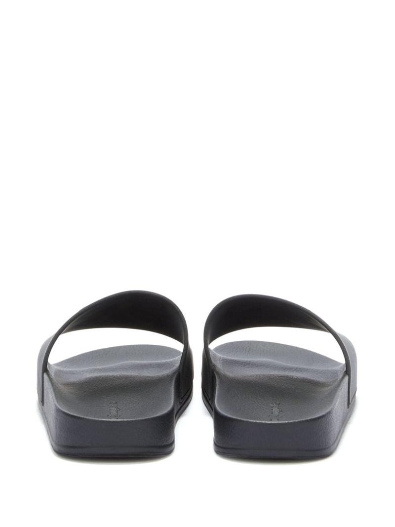 monogram-embossed pool slides 3