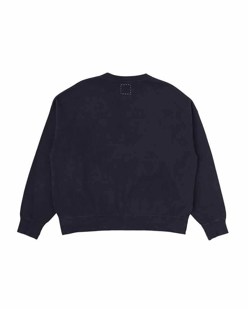 AMPLUS SB SWEAT L/S DMGD (U.D.) NAVY - 2