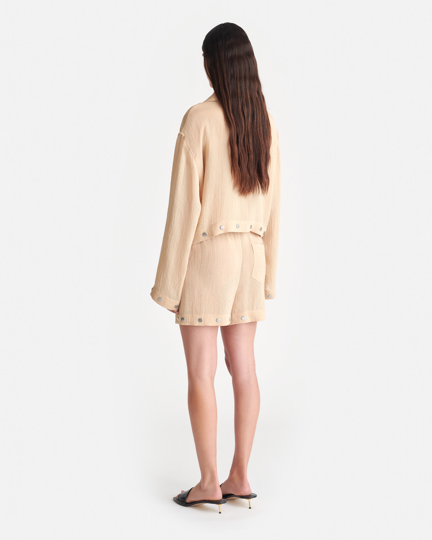 Studded Gauze Shorts - 2