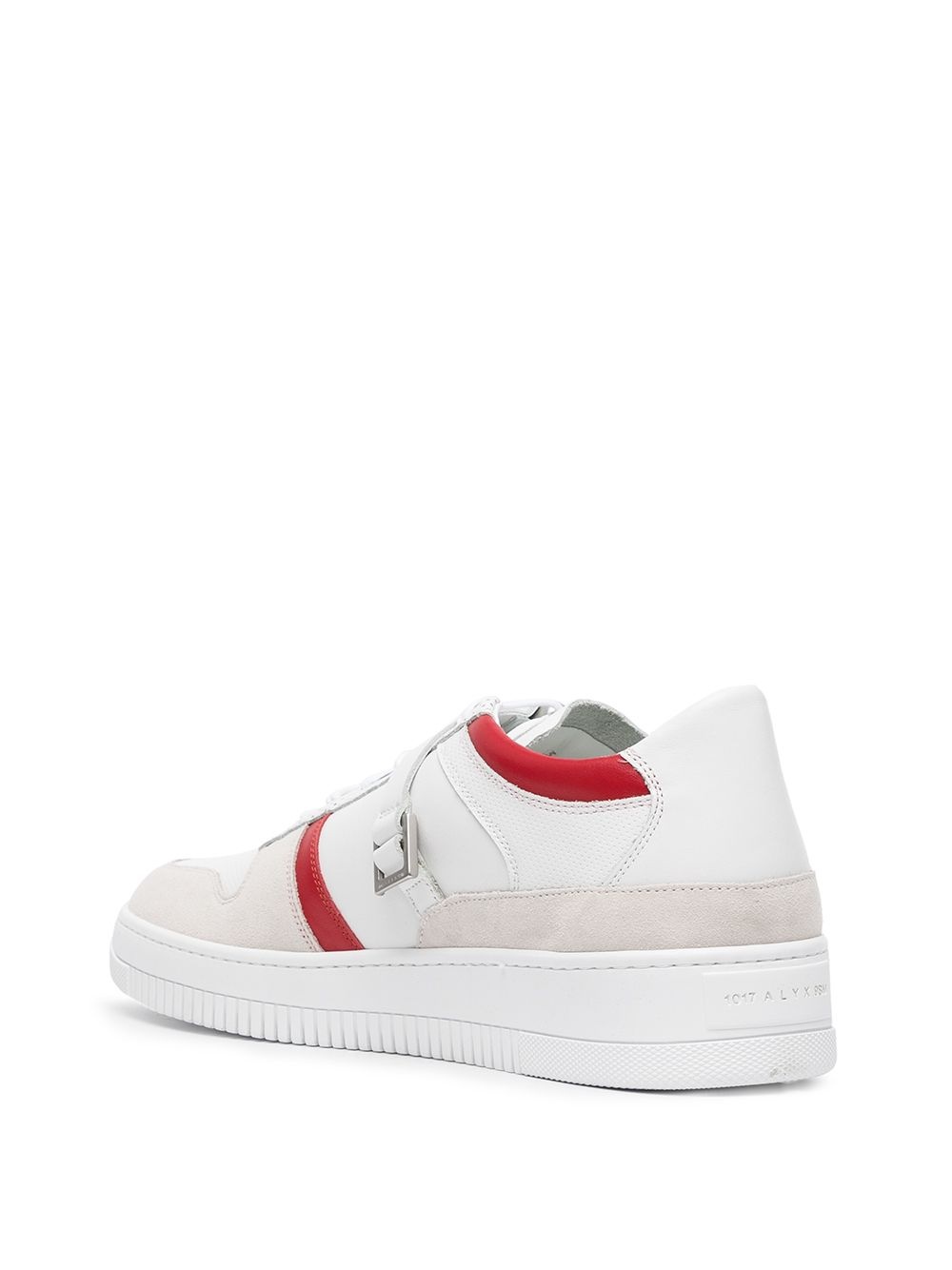 logo-buckle low top sneakers - 3