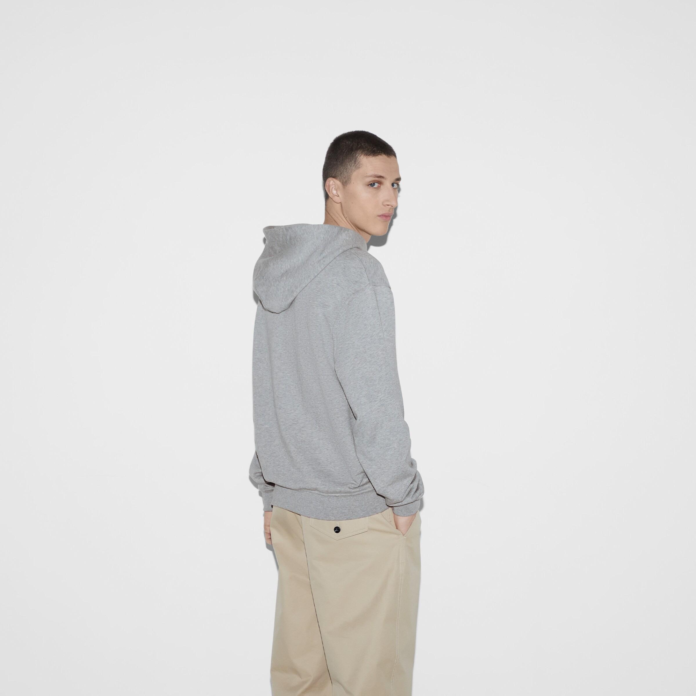 Cotton jersey hooded sweatshirt - 4