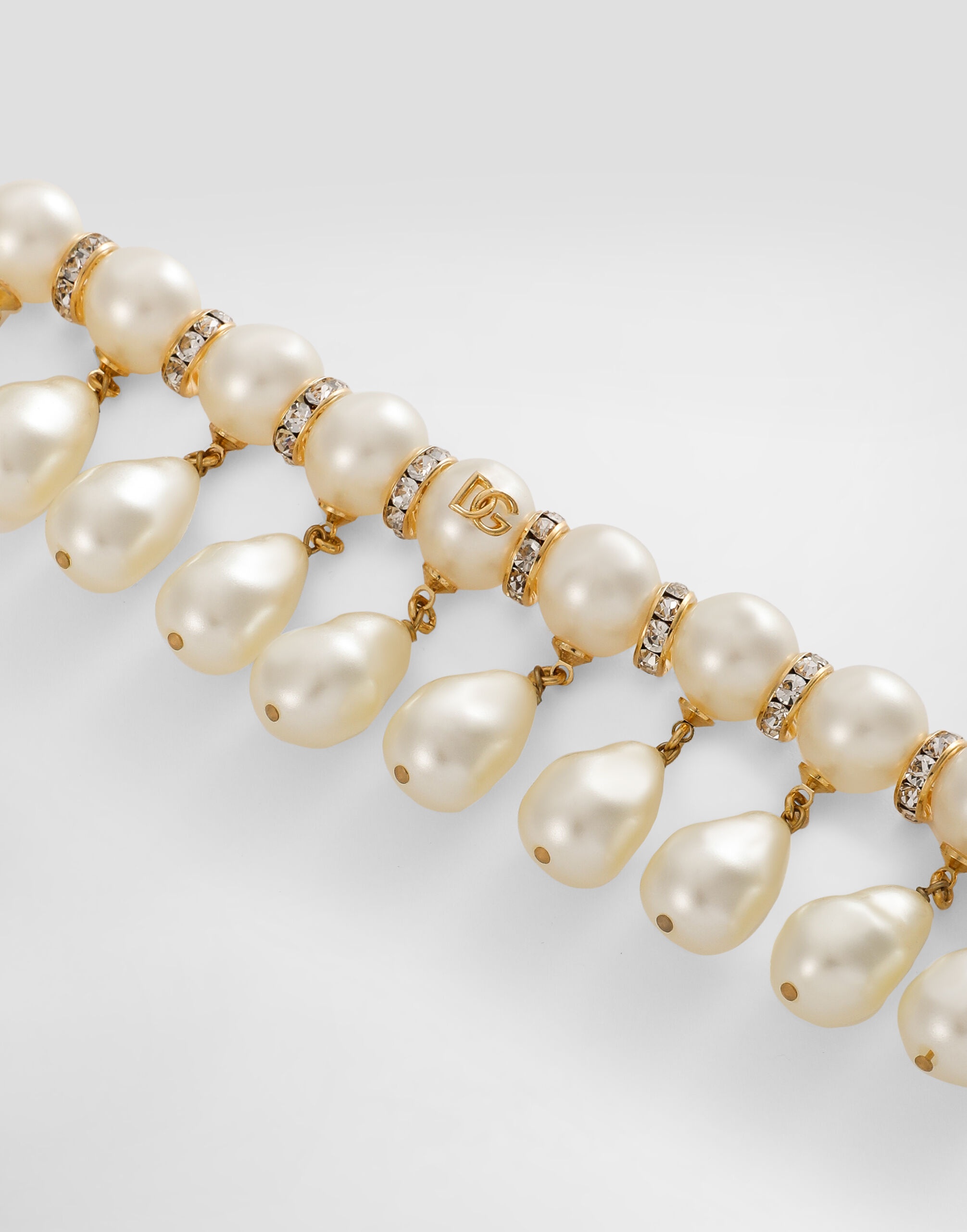 Bracelet with spheres, teardrop accents and DG logo - 3