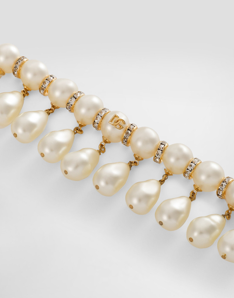 Bracelet with spheres, teardrop accents and DG logo 3
