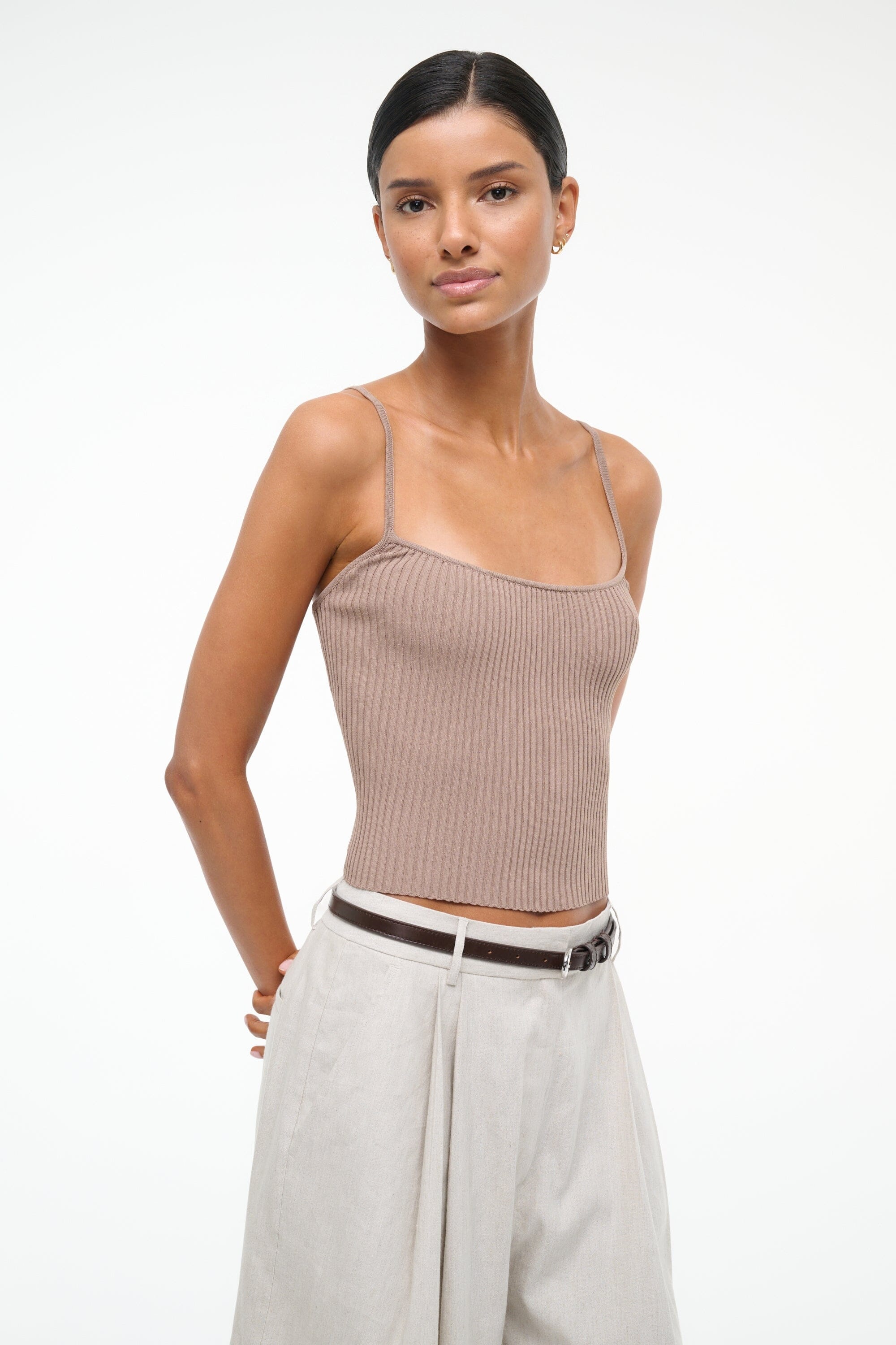 STAUD SOLEIL TANK TAUPE - 3