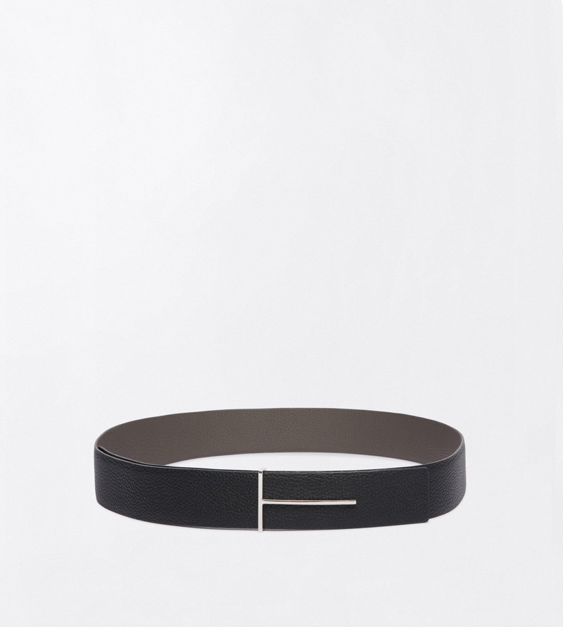 TOM FORD GRAIN LEATHER SLIM T REVERSIBLE BELT outlook