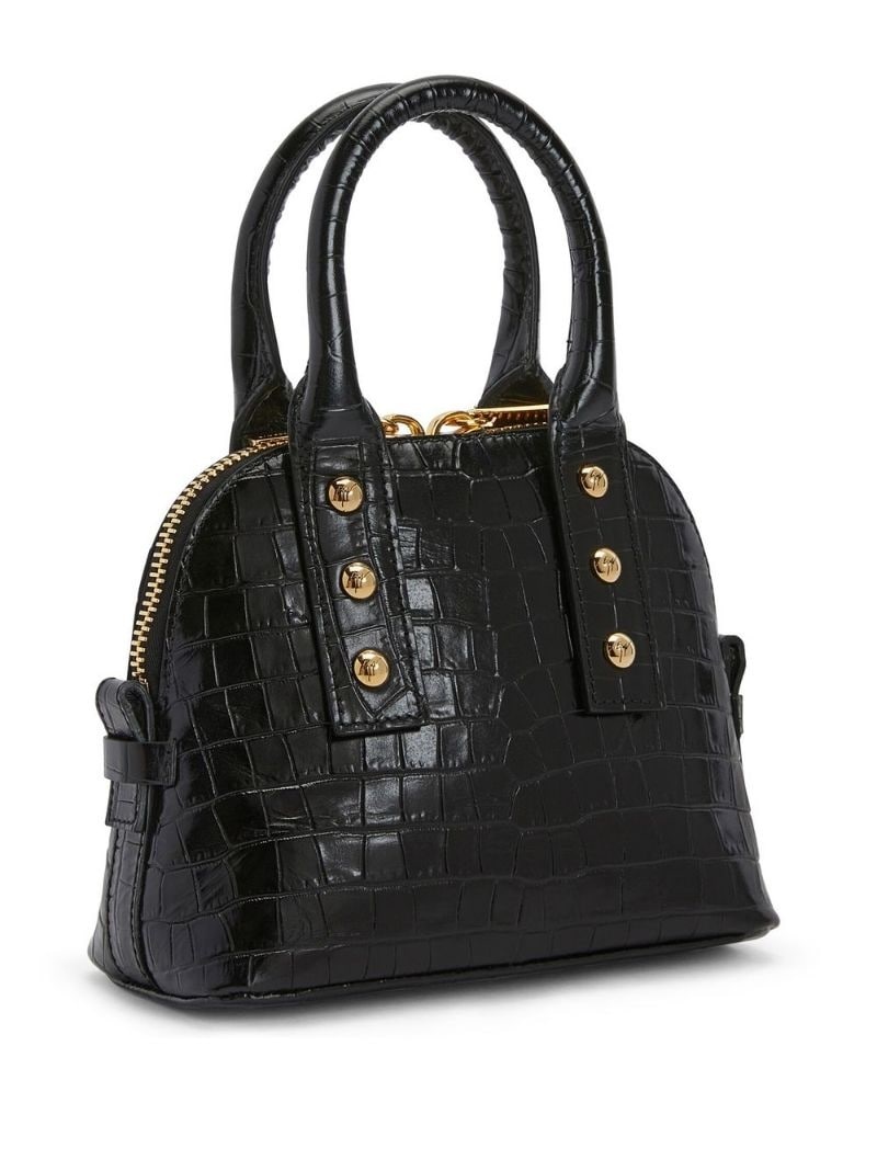 crocodile-print leather tote bag - 3