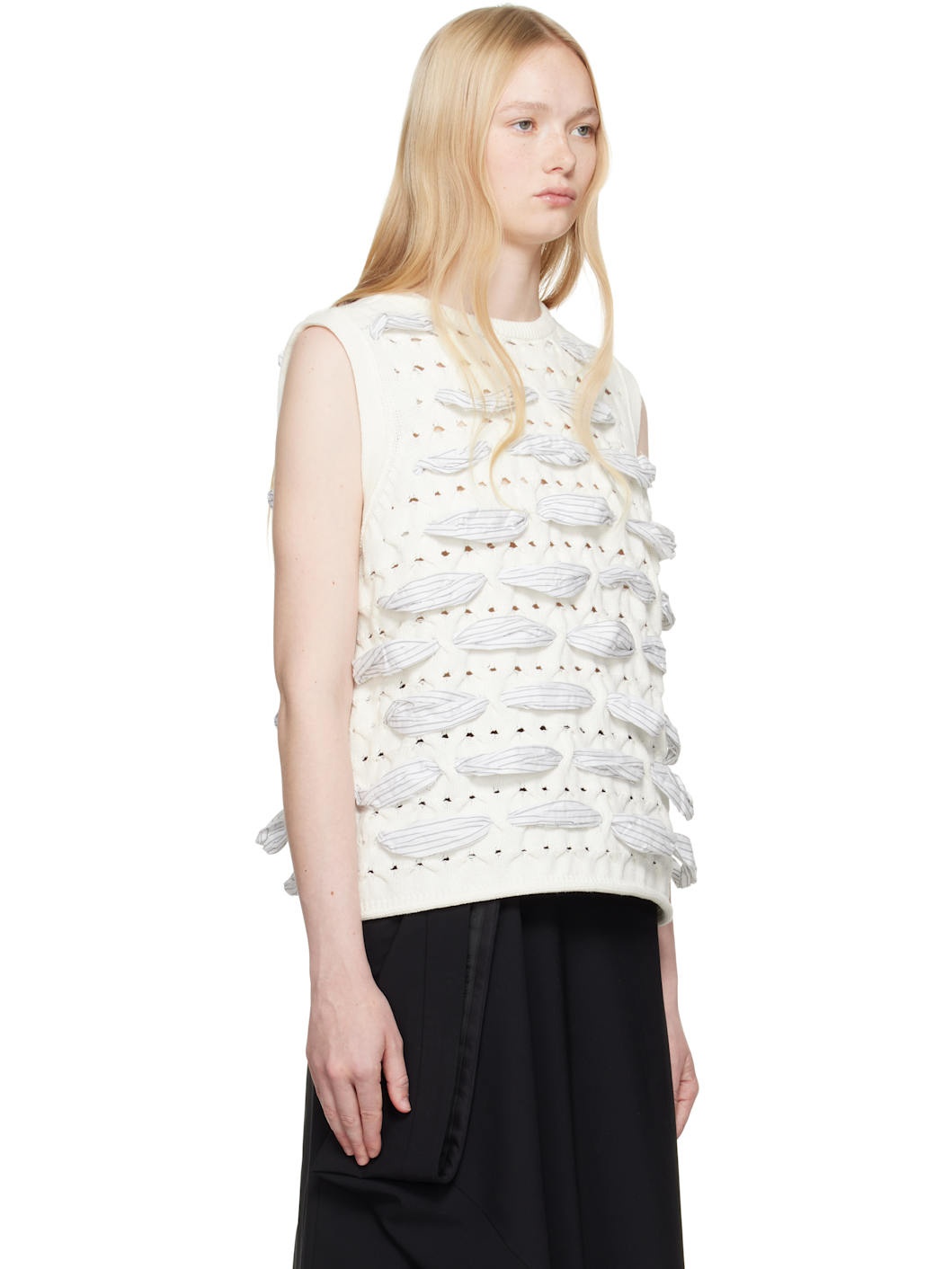 White Product. 58 Knit Vest - 2