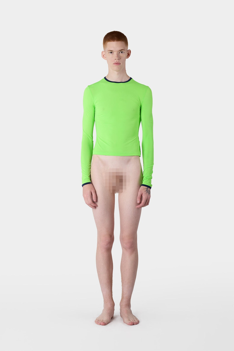 SUPER STRETCH LONGSLEEVE TOP / neon green 6