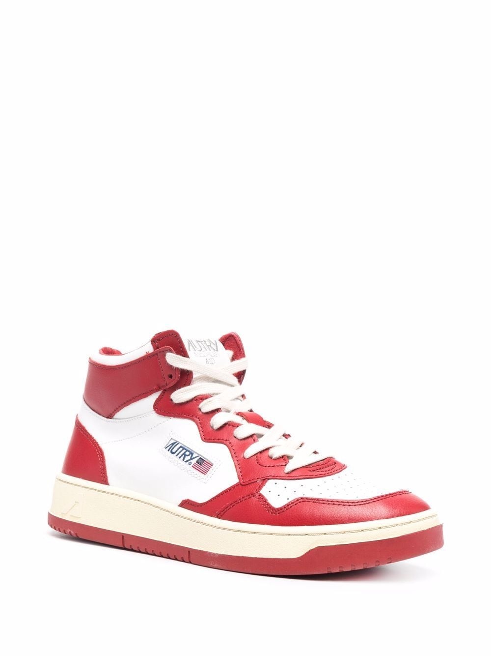 panelled high-top sneakers - 2