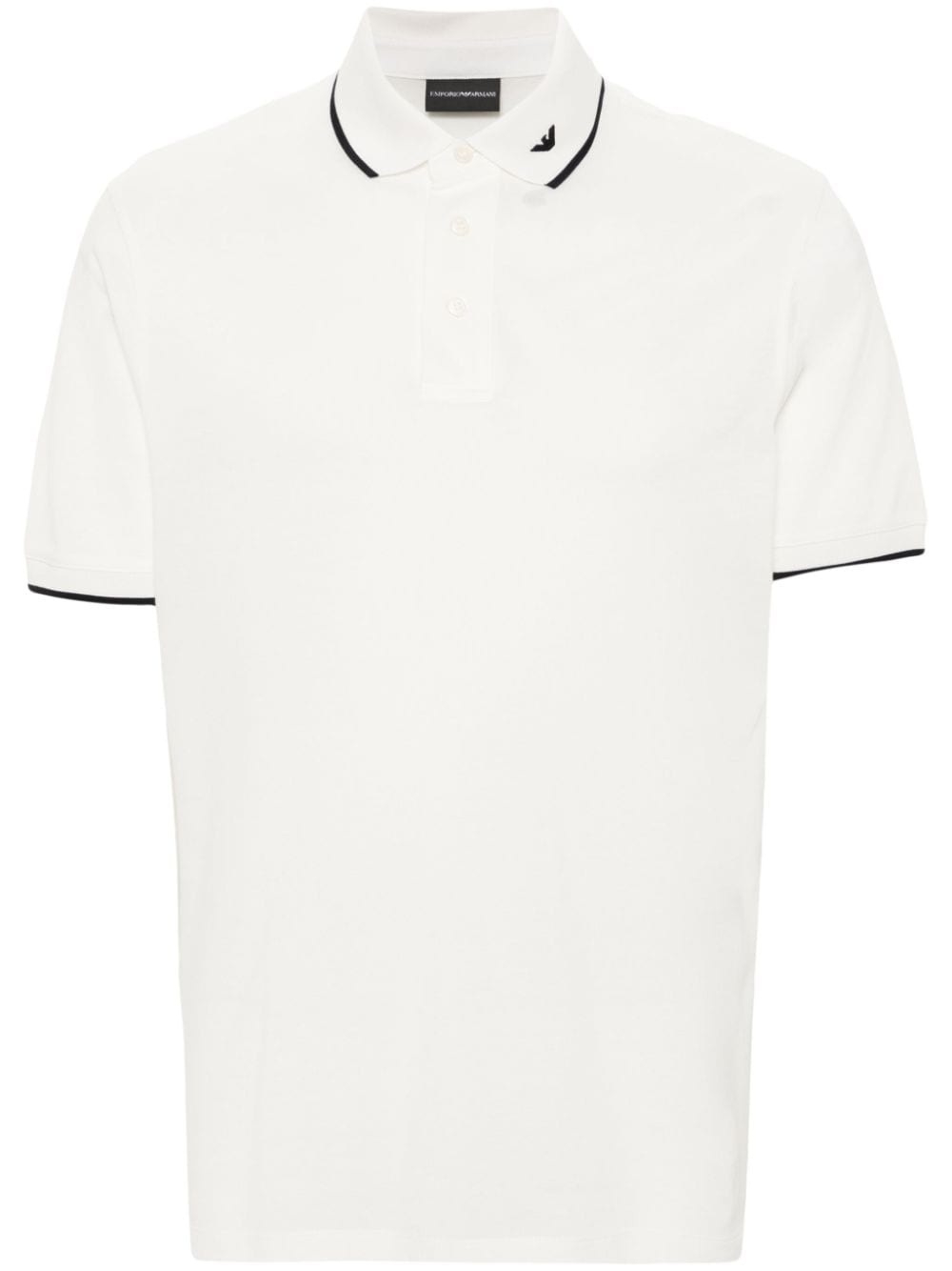 logo-embroidered polo shirt - 1