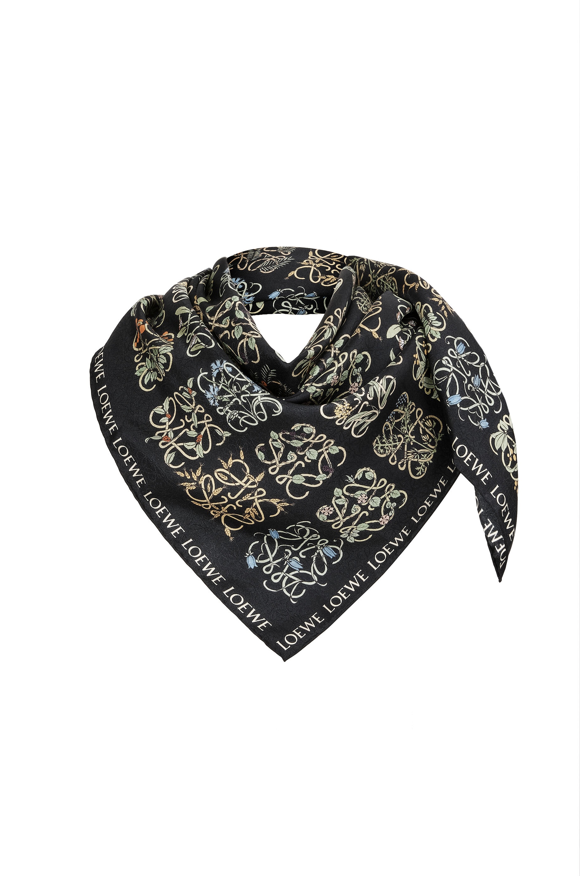 Anagram herbarium all over scarf in silk - 2