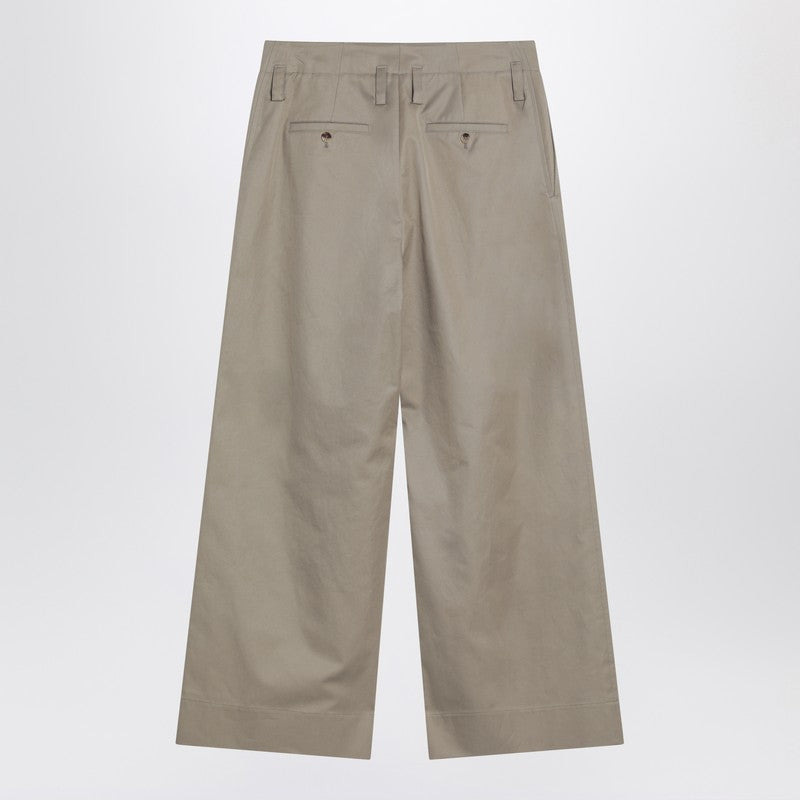 Alexander Mcqueen Beige Cotton Gabardine Chino Pants Men - 2