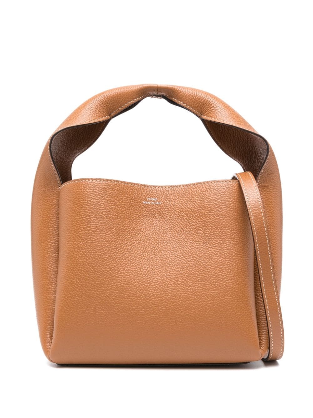 Bucket leather tote bag - 1