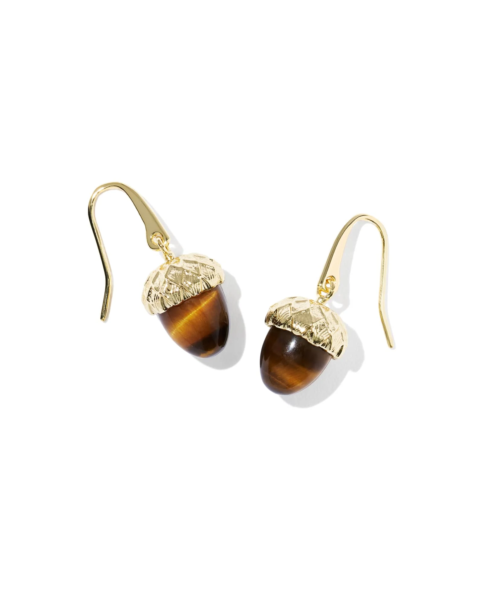 Acorn Gold Drop Earrings - 1