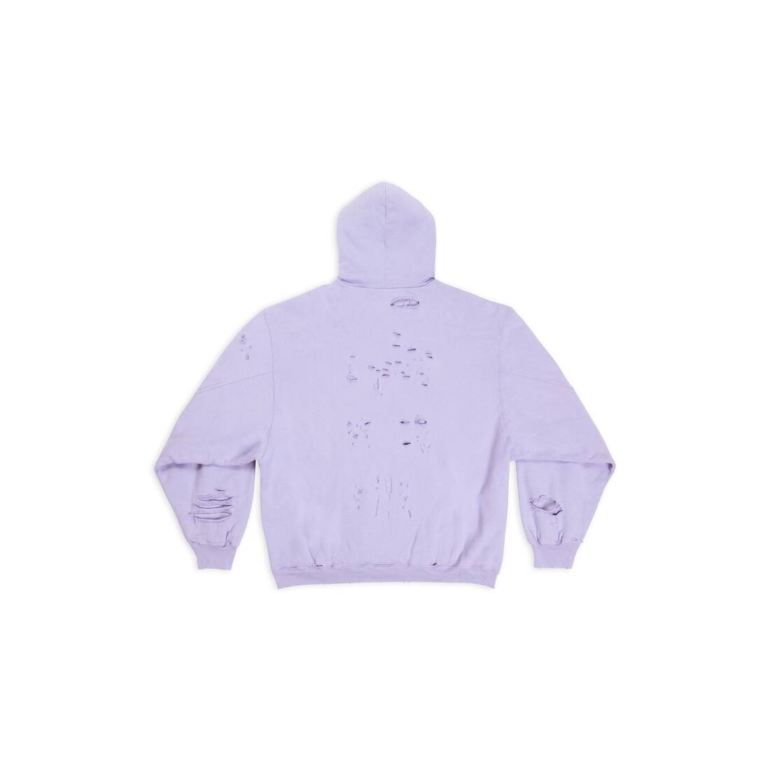 パーカー・フーディ BALENCIAGA Balenciaga Sweaters Purple (753402 TOV105310) Balenciaga Medium Fit Hoodie Deep Purple Logo Luxury S NWT