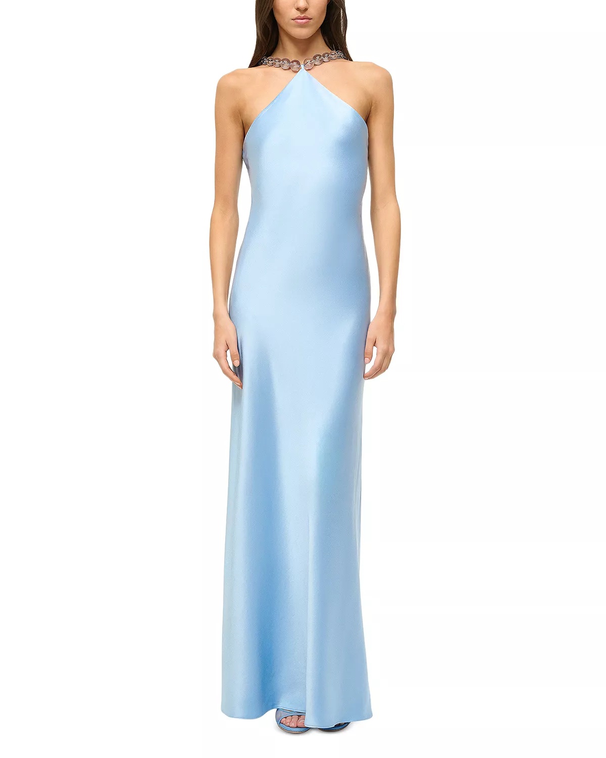 Cadence Beaded Halter Gown - 1