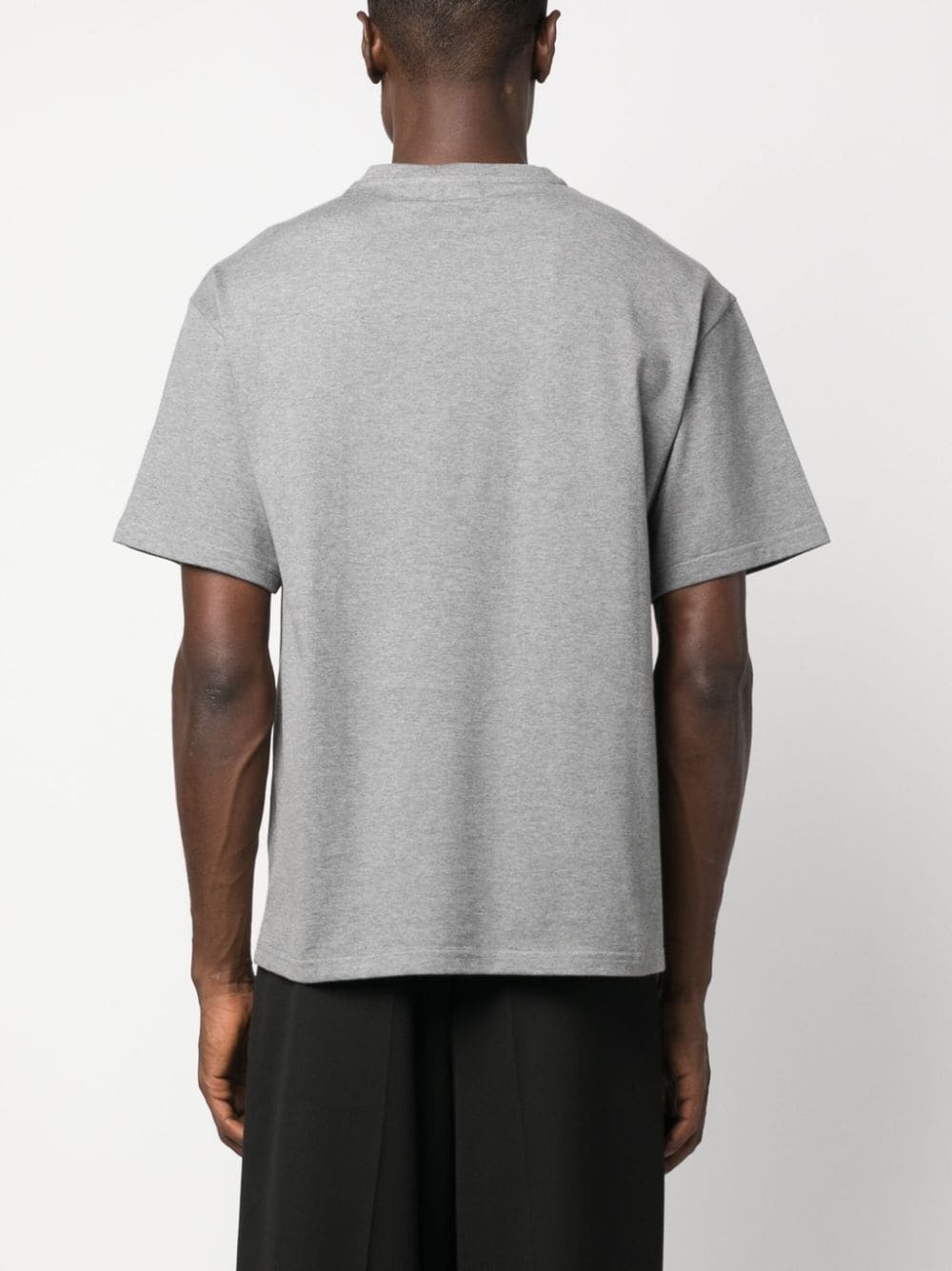 Pegaso-embroidered cotton T-shirt - 4
