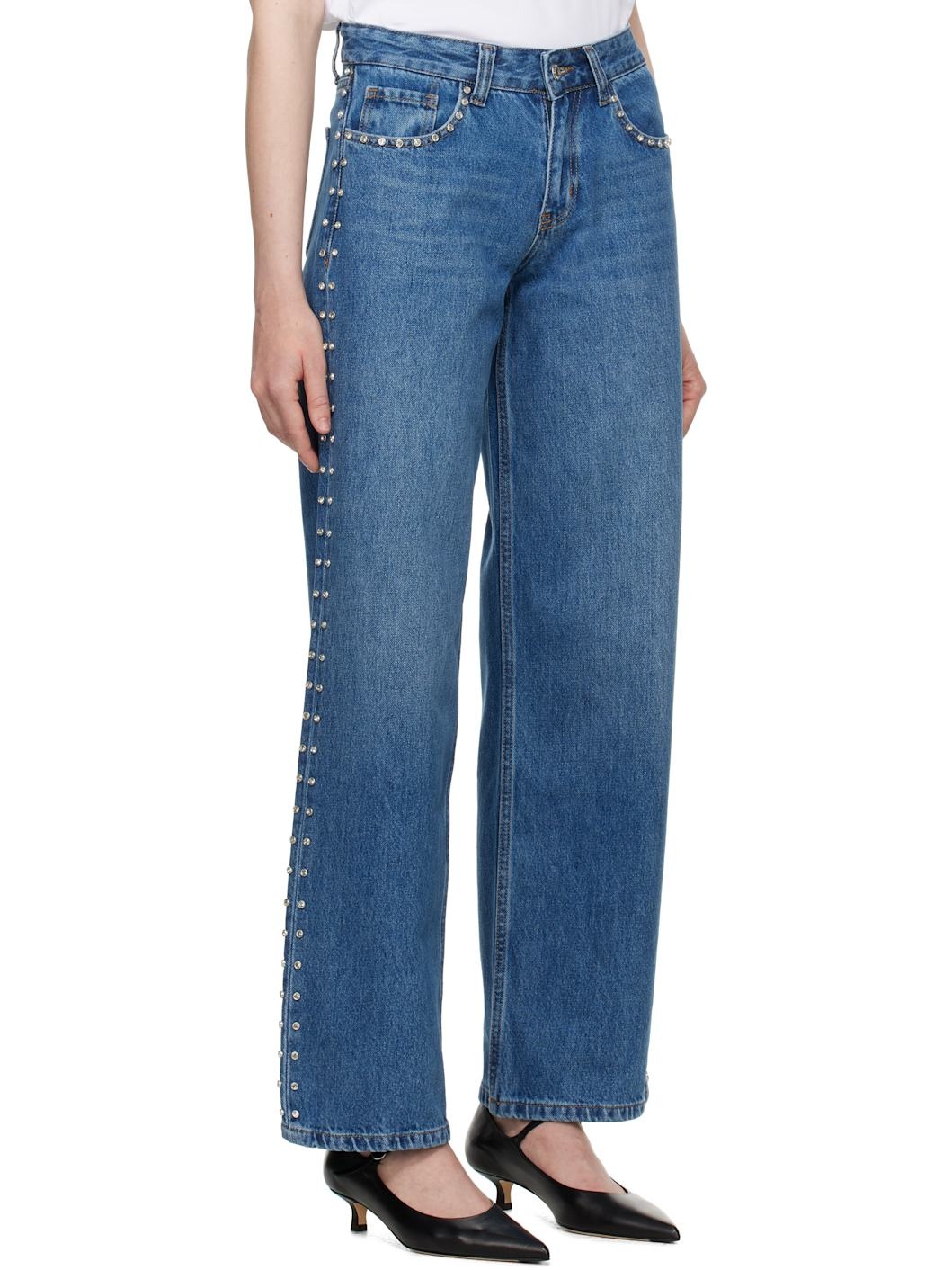 Blue Updo Jeans - 2