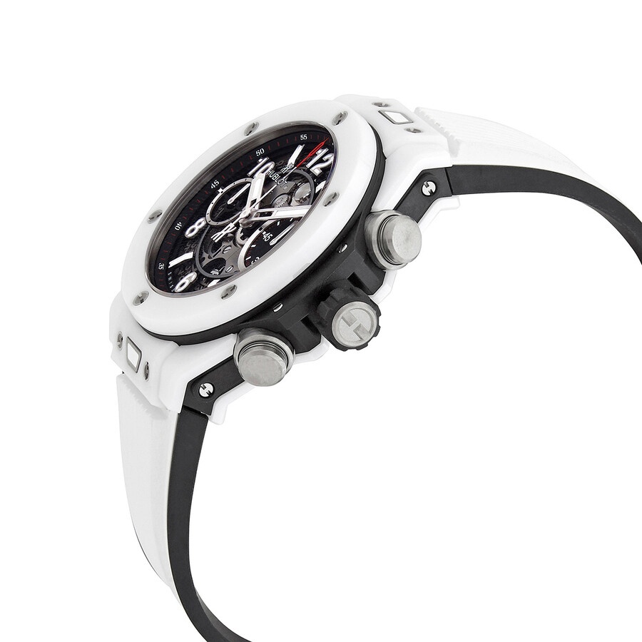 Hublot Big Bang UNICO Automatic  Chronograph White Ceramic Silver Dial Men's Watch 441.HX.1170.RX - 2