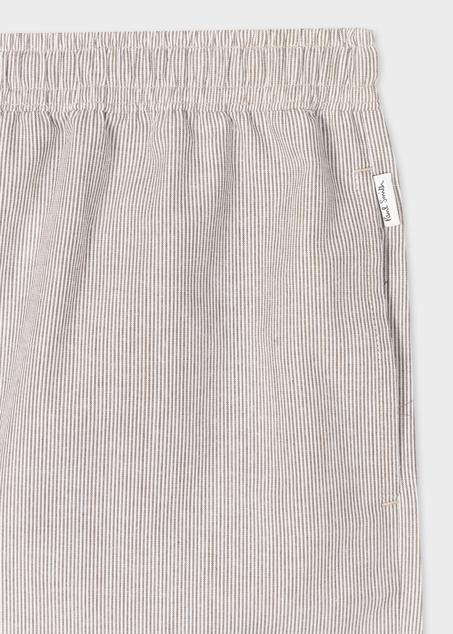 Khaki Stripe Shorts - 2