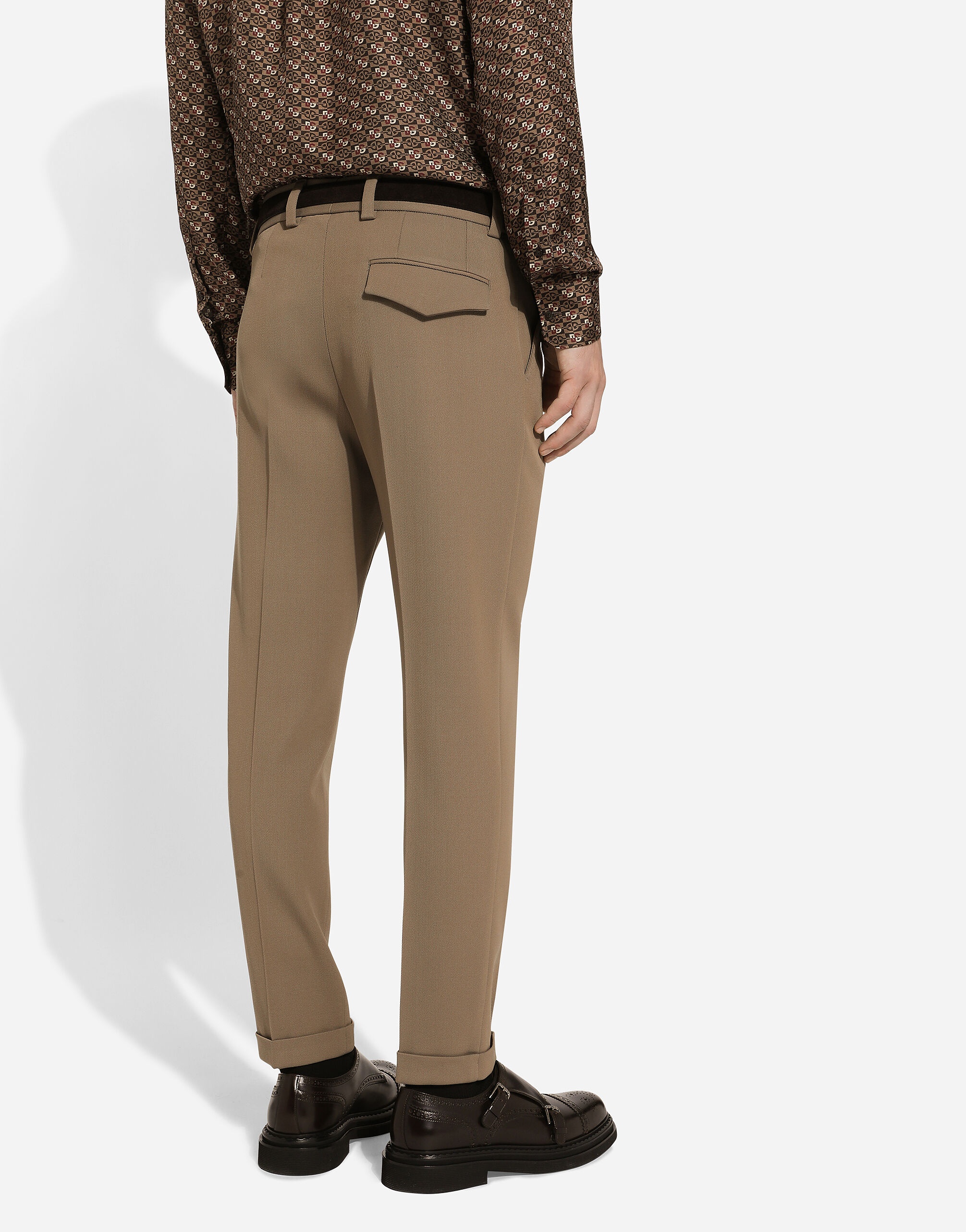 Tailored gabardine pants - 4