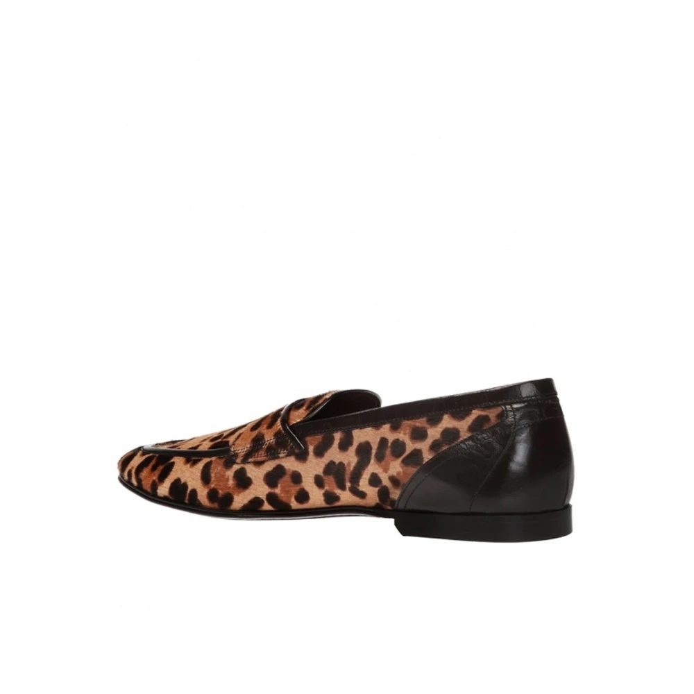 LEOPARD PRINT PONY HAIR LOAFERS - 2