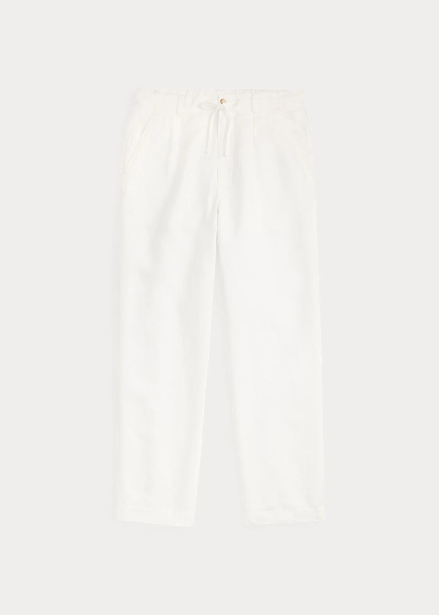 Lateef Relaxed Fit Pleated Linen Pant - 1