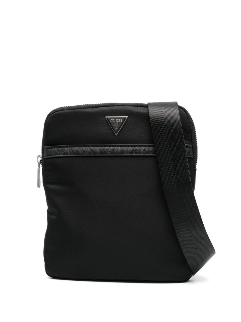 logo-plaque messenger bag 1