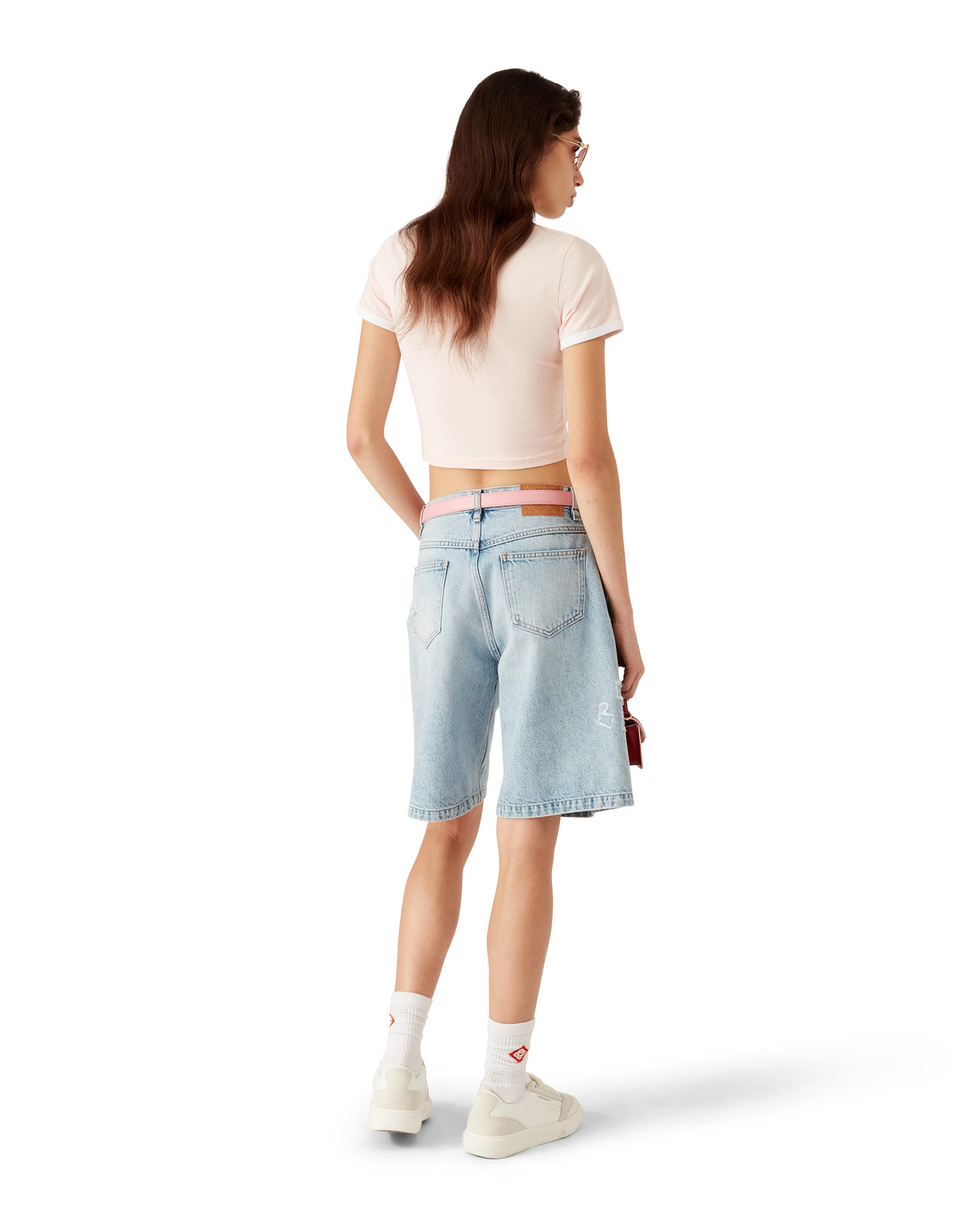 Mushroom Emblem Cropped T-Shirt | Casablanca Paris - 3